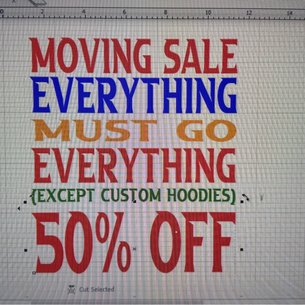 Moving Sale